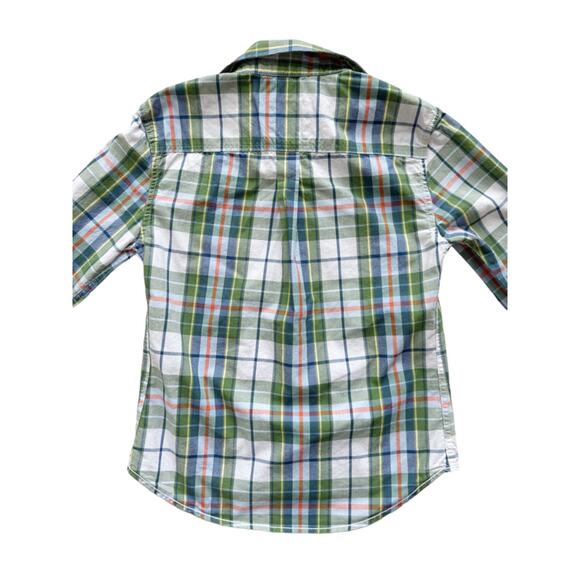 Mini Boden Plaid Button Up Shirt Size 4-5y - Picture 2 of 3